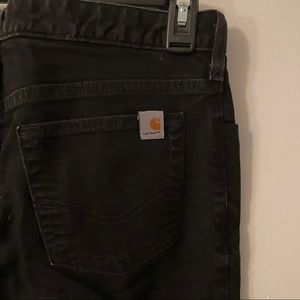 CARHARTT BLACK STRAIGHT JEANS